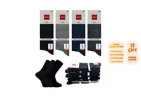 Şirin 12'li Dört Mevsim Ter Emici Erkek Penye Soket Çorap Şirin 7150-15 - 12 ADET