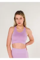 Sırtı Çapraz Askılı Dikişsiz Sporcu Sütyeni FormActive 1610 Lila görsel 5