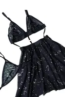 Siyah Erotik Gecelik missisX 50138 Siyah görsel 5