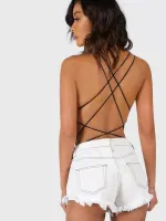 Siyah İpli Fantezi Body SHE 2104 Siyah farklı açı