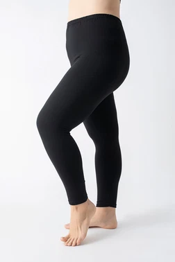 Confeo Siyah Kadın Büyük Beden Modal Tayt Confeo C801-507