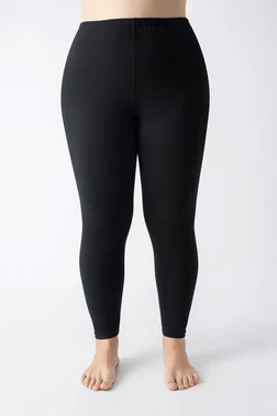 Confeo Siyah Kadın Büyük Beden Modal Tayt Confeo C801-507 - Alternatif Görünüm