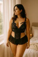 Dantelli Bel Dekolteli Fantazi Siyah Babydoll Venlisa 909 Görsel