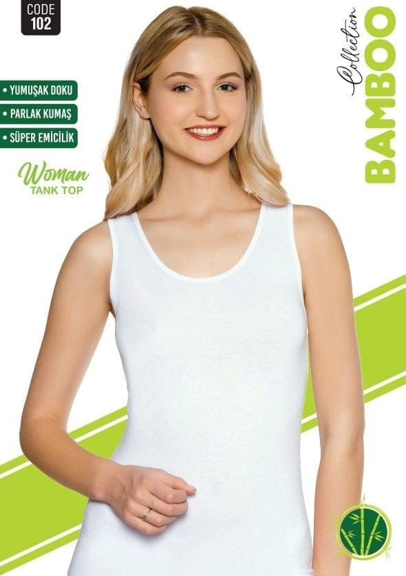 Kalın Askılı Bambu Kadın Atlet Sortie 102