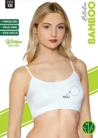 Bambu İp Askılı Kadın Pedli Büstiyer Sortie 108 Beyaz