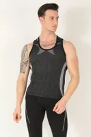 Sporcu Gym Seamless Dikişsiz T-shirt - 001-001152 Antrasit