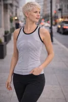 Sporcu Gym Seamless Dikişsiz T-shirt Miorre 001-001247 Gri farklı açı