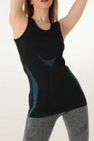 Sporcu Gym Seamless Dikişsiz T-shirt DoReMi 001-026136 Siyah