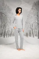 Uzun Kollu Dantel V Yaka Kadın Pijama Takım Doreanse 26K4105