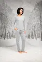 Uzun Kollu Dantel V Yaka Kadın Pijama Takım Doreanse 26K4105