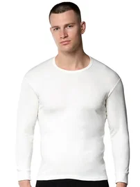 Gümüş Uzun Kollu İnterlok Erkek Krem Fanila Gümüş 4016