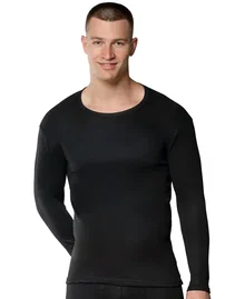 Gümüş Uzun Kollu Yuvarlak Yaka Termal Erkek Üst Gümüş 4054 