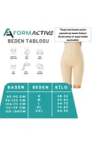 Uzun Paçalı Yüksek Bel Kadın Korse FormActive 1020  Ten görsel 13