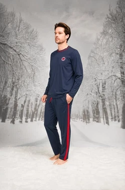 Doreanse Yanları Şeritli Yuvarlak Yaka Cepli Erkek Pijama Takım Doreanse 26K4608