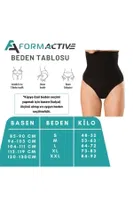 Yüksek Bel Slip Kadın Korse FormActive 1030  Siyah görsel 5