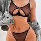 File Siyah Seksi Fantazi Sütyen Takım SHE 2005