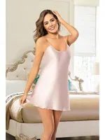 İnce Askılı Kısa Saten Gecelik Miss Laris 2038 görsel 4