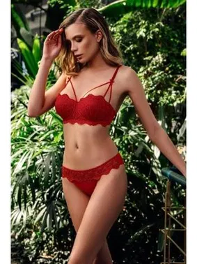 Büşra Dantelli Balenli Destekli Kadın Sütyen Takım Büşra 204