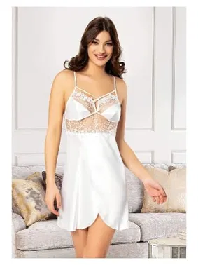 Miss Laris Asimetrik Kesim Saten Askılı Kadın Gecelik Miss Laris 2060