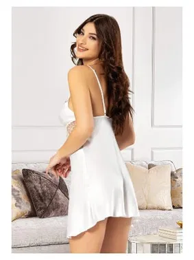 Miss Laris Asimetrik Kesim Saten Askılı Kadın Gecelik Miss Laris 2060 - Alternatif Görünüm