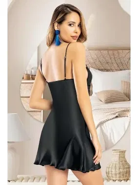 Miss Laris Dantelli Göğüs Dekolteli Saten Gecelik Miss Laris 2103 - Alternatif Görünüm