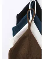 4 lü Paket Askılı Bluz Crop Angelsin MS 3910 Çok Renkli Çok Renkli görsel 4