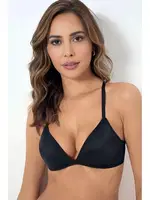 Desteksiz Üçgen Kap Kadın Sütyen 4055 Godewo Siyah detay görünüm