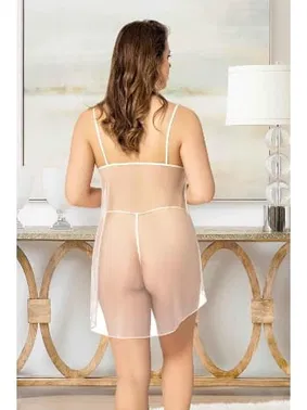 Miss Laris Büyük Beden Transparan Fantazi Gecelik Miss Laris 4401 - Alternatif Görünüm