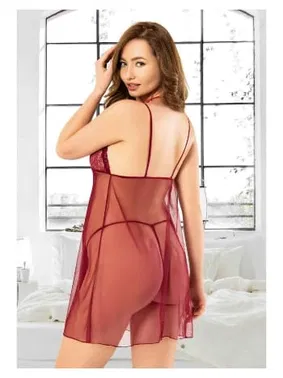 Miss Laris Önden Yırtmaçlı Büyük Beden Fantazi Gecelik Miss Laris 4407 - Alternatif Görünüm