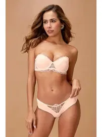 Nurteks Dantelli Straplez Destekli Sütyen Takım Nurteks 4571