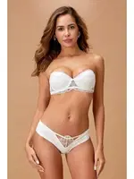 Dantelli Straplez Destekli Sütyen Takım Nurteks 4571 Ekru farklı açı