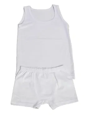 Anı Erkek Çocuk Beyaz Atlet Boxer Takım Anı 514