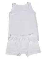 Erkek Çocuk Beyaz Atlet Boxer Takım Anı 514