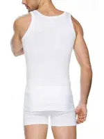 6lı Paket Erkek Penye Ribana Atlet Güryıldız 24002 - 6 ADET Beyaz detay görünüm