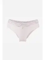 Pamuklu Likralı Kadın Slip Külot Akbeniz 21188 Beyaz detay görünüm