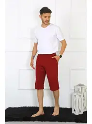 Akbeniz Cepli Pamuklu Bordo Erkek Kapri Akbeniz 27554