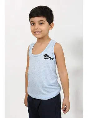 Akbeniz Sıfır Kol Erkek Çocuk Penye Pijama Takım Mavi Akbeniz 20439 - Alternatif Görünüm