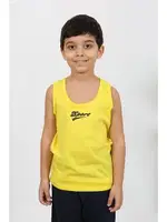 Erkek Çocuk Sıfır Kol Penye Pijama Takım Sarı Akbeniz 20439 görsel 4