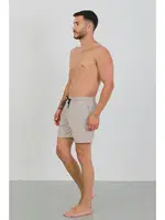 İp Bağlamalı Fermuarlı Cepli Erkek Deniz Şortu Bej Akbeniz 27565 Bej detay görünüm