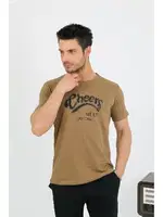 Erkek Pamuk Kısa Kol Pijama Takım Vizon Akbeniz 6875 Vizon detay görünüm