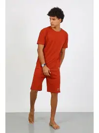 Akbeniz Erkek Pamuk Lakost Alt Üst Kaprili Pijama Takım Kremit Akbeniz 6872