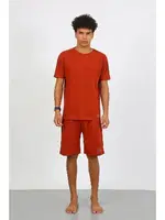 Erkek Pamuk Lakost Alt Üst Kaprili Pijama Takım Kremit Akbeniz 6872 görsel 4