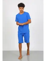 Pamuk Lakost Alt Üst Kaprili Erkek Pijama Takım Akbeniz 6872 Saks farklı açı