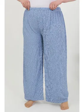 Akbeniz Rahat Kesim Büyük Beden Bürümcük Kadın Pantolon Akbeniz 210076 - Alternatif Görünüm