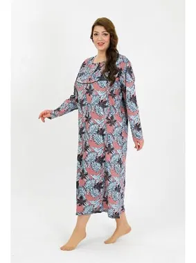 Akbeniz Büyük Beden Uzun Kol Somon Anne Gecelik Akbeniz 1378 - Alternatif Görünüm