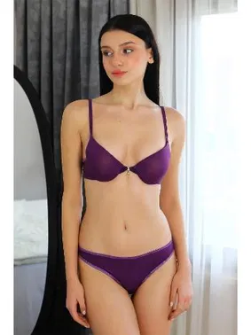 Akbeniz Destekli Metal Aksesuarlı Sütyen Takım Akbeniz 3701 - Alternatif Görünüm