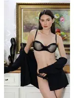 Dantelli Straplez Destekli Sütyen Takım Akbeniz 3635 Ten farklı açı