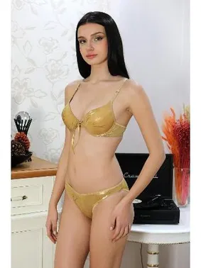 Akbeniz Parlak Destekli Desenli Sütyen Takım Akbeniz 3704 - Alternatif Görünüm