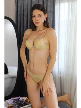 Akbeniz Metal Aksesuarlı Destekli Sütyen Takım Akbeniz 3804 - Alternatif Görünüm