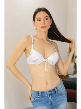 Akbeniz Desenli Destekli Balenli Kadın Sütyen Akbeniz 4920 - Alternatif Görünüm